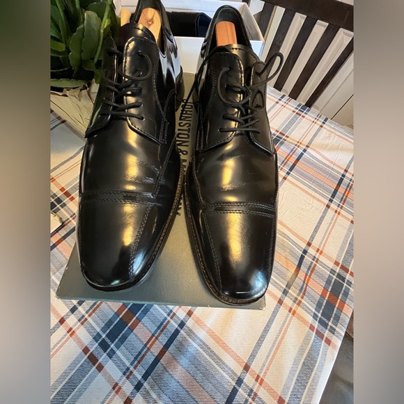 Johnston & Murphy Black Leather Lace up dress shoe 10 1/2 - Picture 6 of 6